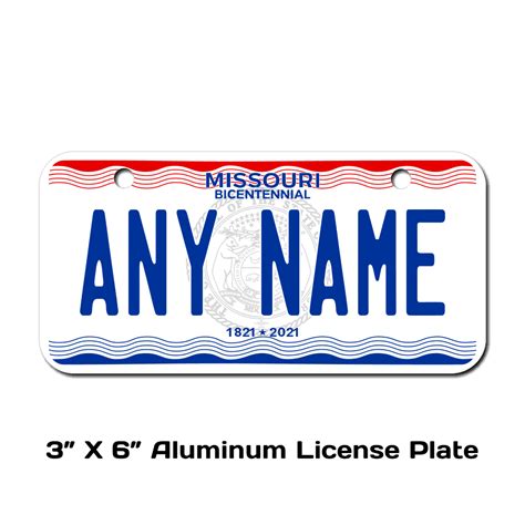 Missouri License Plate for Bikes, Bicycles, ATVs, Cart, Walkers ...