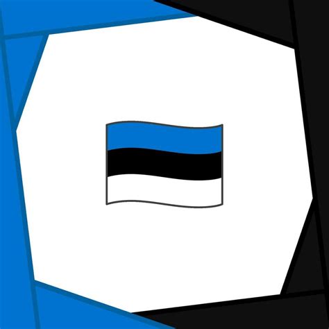 Estonia Flag Abstract Background Design Template. Estonia Independence Day Banner Social Media ...