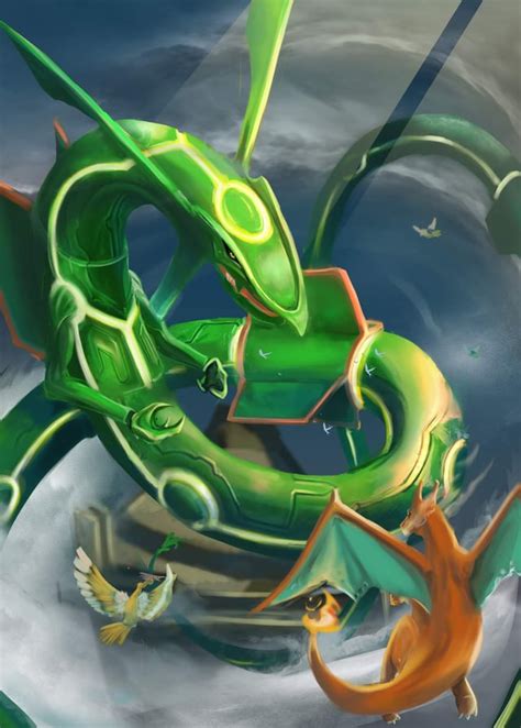 i finished my Rayquaza fan art ! :) : r/Pokemonart