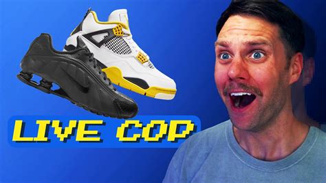 LIVE COP: Air Jordan 4 Sulfur & Nike Shox R4 - YouTube