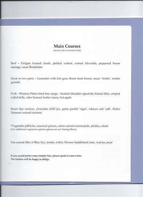 Chris Suhr's Menu Collection: The Lakehouse, Daylesford