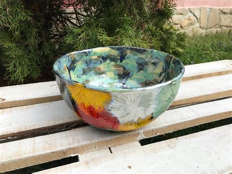 Colorful Bowl Ceramic Art Ceramic Bowl Modern Pottery | Etsy