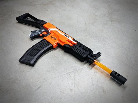 Nerf AK 47 Barrel 3D Printed