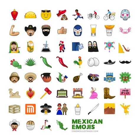 An Artist Made 60 Mexican Emojis We Want Right Now | Emoji art, Emoji, Mexican