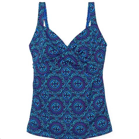 Lands' End | Swim | Lands End Swim Tankini Top Underwire Plus Size ...