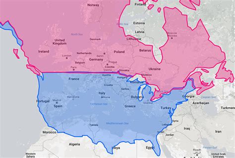 What City in Europe or North America Is on the Same Latitude as Yours?