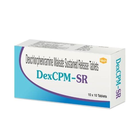 DexCPM Dexchlorpheniramine Maleate Sustain Release Tablets, Packaging ...