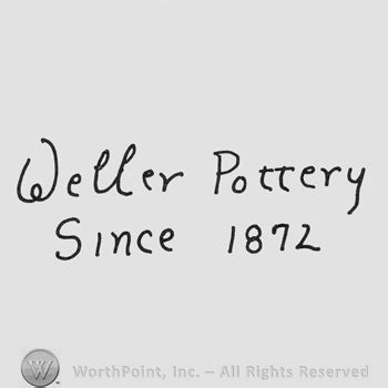 Mark with handwritten on 2 lines, Weller Pottery | #17279