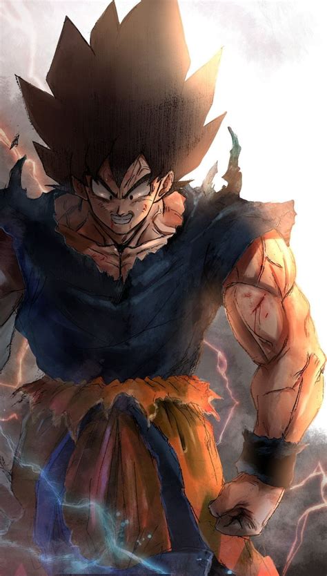 Stunning Goku Art Work By @greyfuku from Twitter : dbz | Dragon ball ...