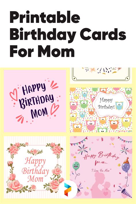 Birthday Cards For Mom - 10 Free PDF Printables | Printablee