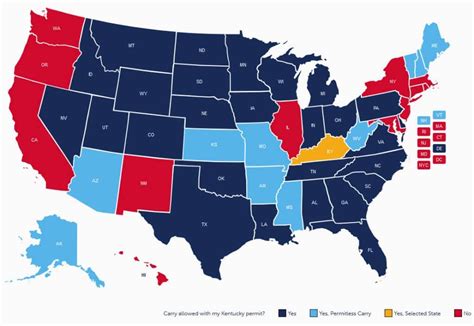 Kentucky Concealed Carry Gun Laws - Concealed Carry States