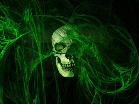 Wallpaper Green Skull - Live Wallpaper HD | Skull wallpaper, Gothic ...