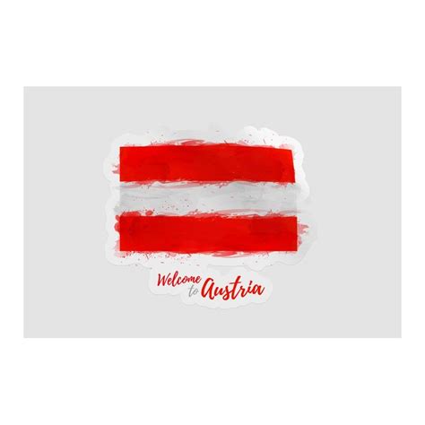 Austria Flag Style 3 Sticker - DecalsHouse