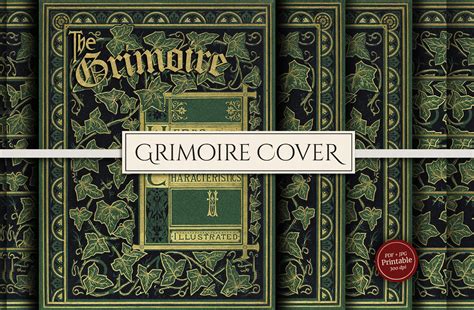 Printable Green Witch Grimoire Cover PDF & JPG for - Etsy Australia