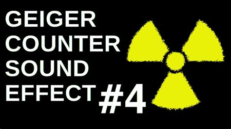 Geiger counter sound effect #4 - YouTube