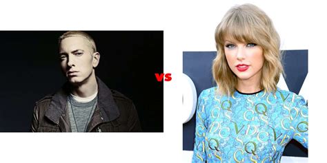 Eminem vs Taylor Swift on The Big Fat List