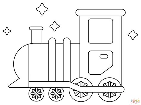 Polar Express Train Coloring Page