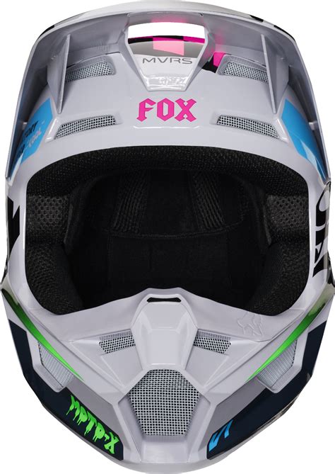 Fox Racing Youth V1 Czar Light Grey Dirt Bike Helmet Motocross ATV UTV | eBay