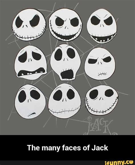 The many faces of Jack - iFunny | Jack nightmare before christmas, Jack skellington faces ...