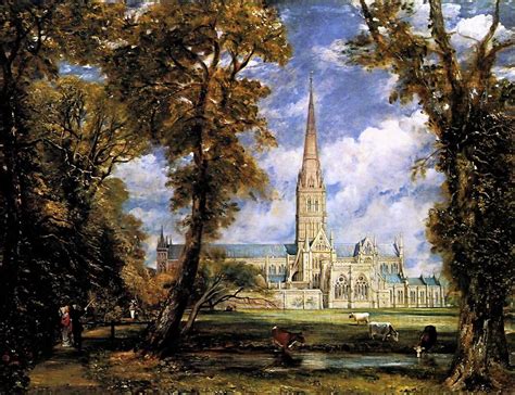 View Of Salisbury Cathedral Painting by John Constable - Pixels