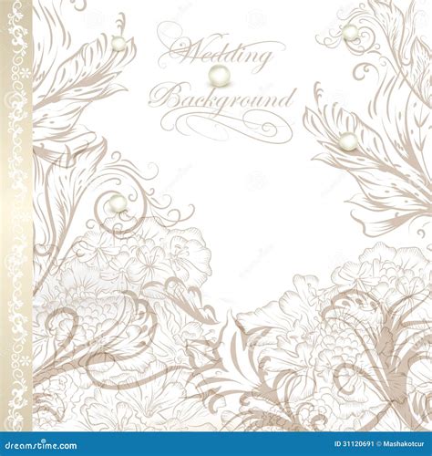 Elegant Wedding Background For Design Stock Vector - Illustration of marry, cute: 31120691