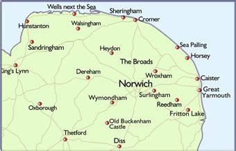 BBC Online - Norfolk - Out & About - Map of Norfolk