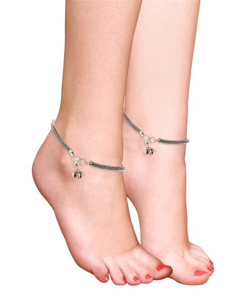 Silver anklets - Priyaasi - 2793562