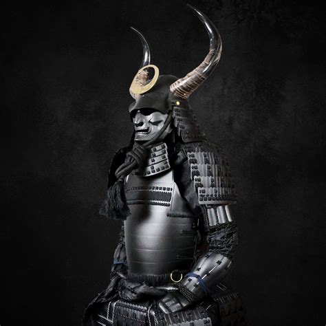 Black Samurai Armor With Horns - Etsy