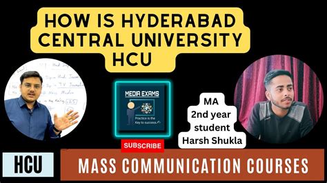 #HCU Hyderabad Central University Mass Communication Courses - YouTube