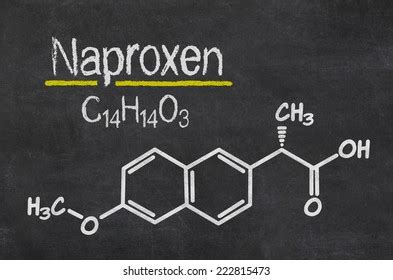 Blackboard Chemical Formula Naproxen Stock Illustration 222815473 ...