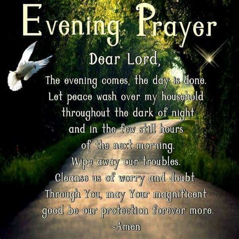 Evening Prayer | Evening prayer, Prayer pictures, Good night prayer