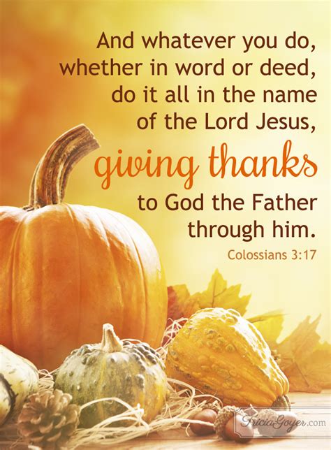 Giving Thanks | Colossians 3:17 - Tricia Goyer