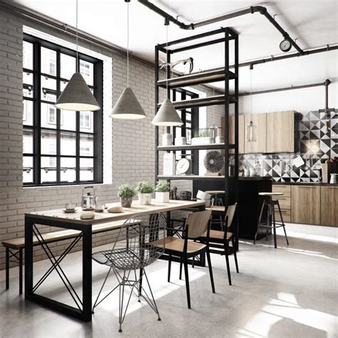 industrial dining room pendant lights | Interior Design Ideas