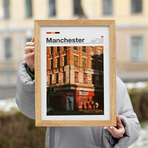 Personalised Minimalist Travel Poster | Manchester By Millistrations