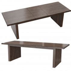 Extendable dining table - download 3d model | ZeelProject.com