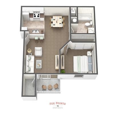 Floor Plans - Fox Pointe Apartments - Columbus, IN