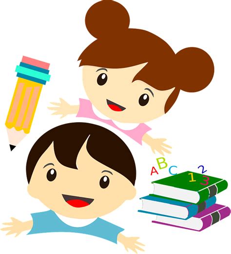Kids with School Supplies clipart. Free download transparent .PNG ...