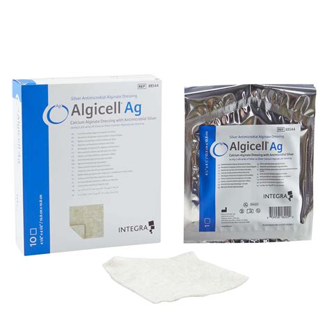 Silver Alginate Dressing Algicell® Ag Square Sterile - SupremeMed