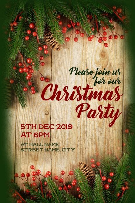 Festive Christmas Party Invitation
