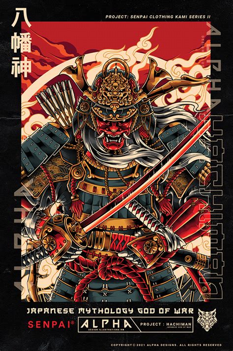 Hachiman | Japanese God Of war | Senpai on Behance in 2021 | Samurai ...