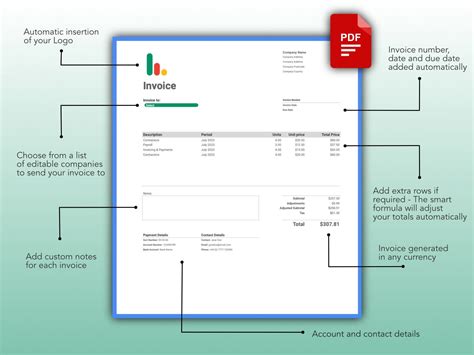 Invoice Template Google Sheets Automatic Spreadsheet Invoice Generator ...