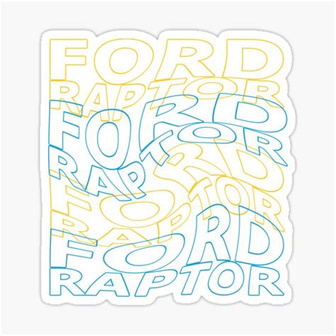 "Ford F-150 Raptor SVT Logo Truck" Sticker by CarShirt | Redbubble