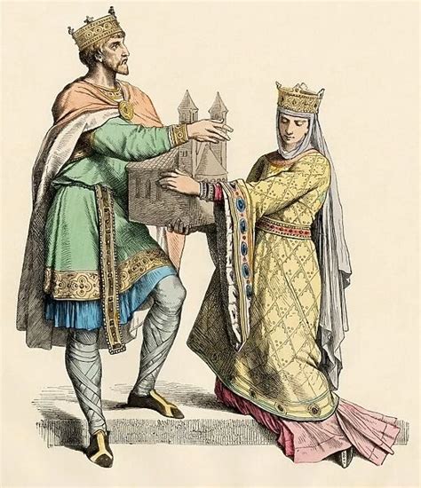 Medieval king and queen of France available as Framed Prints, Photos, Wall Art and Photo Gifts