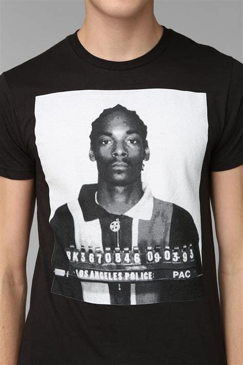 Urban outfitters Snoop Dogg Mug Shot Tee in Black for Men | Lyst