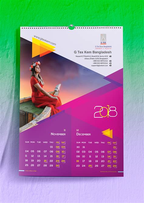 Wall Calendar Design on Behance