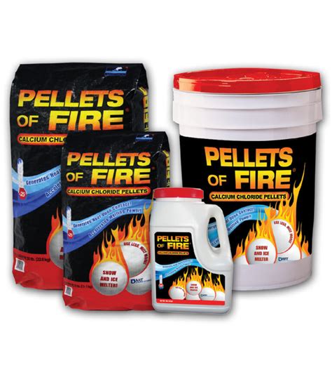 Pellets of Fire – Calcium Chloride Pellets - Snow Joe, LLC.