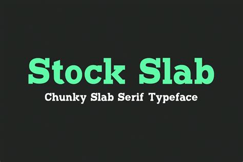 Stock Slab - Slab Serif Font — Medialoot