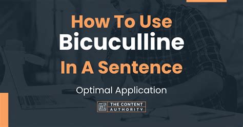 How To Use "Bicuculline" In A Sentence: Optimal Application