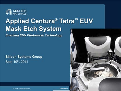 Tetra EUV Photomask Etch Technical Briefing - DocsLib