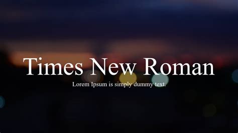 The times new roman font download - medadx